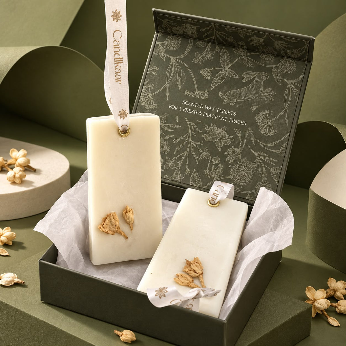SOY WAX TABLET ( JASMINE & VANILLA )