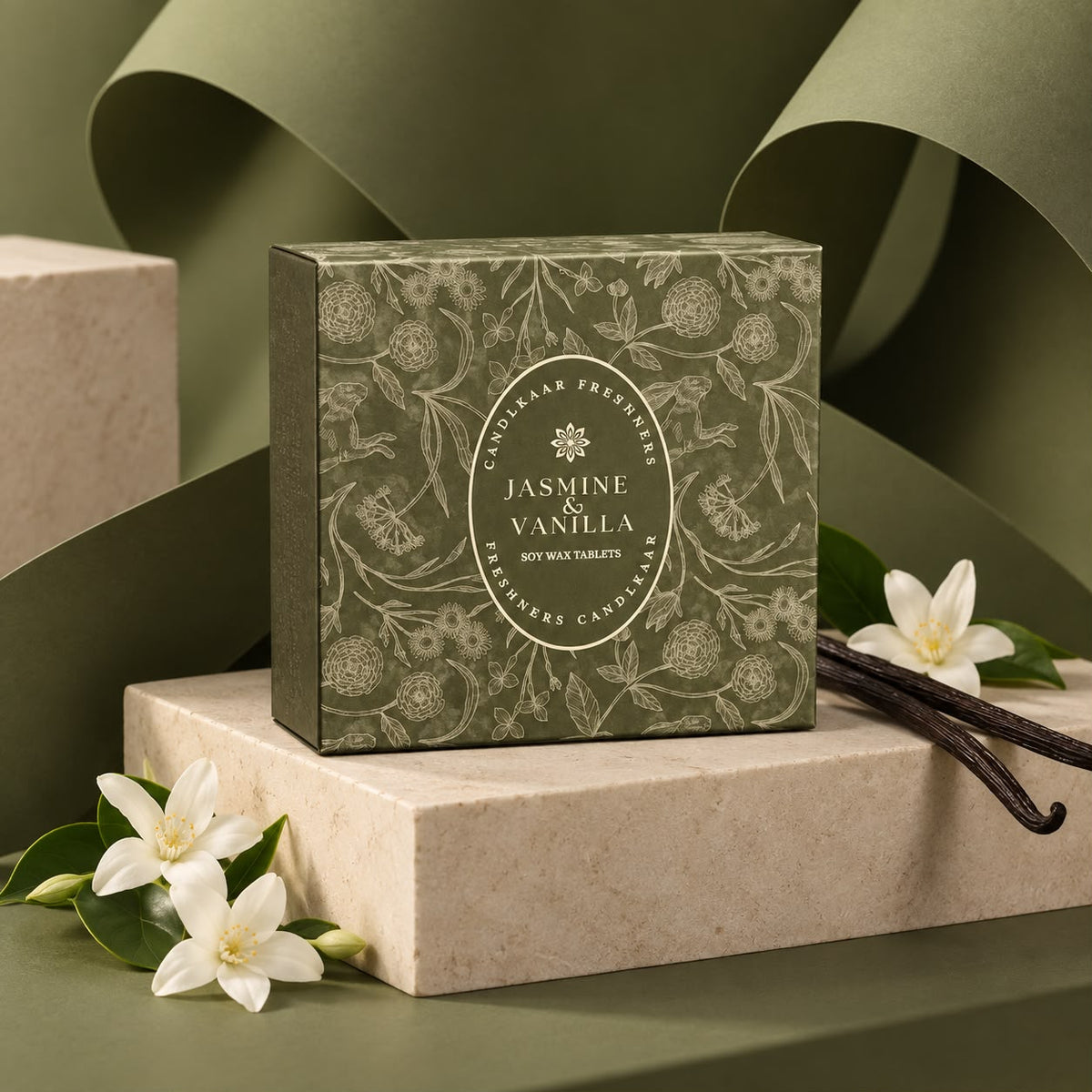 SOY WAX TABLET ( JASMINE & VANILLA )