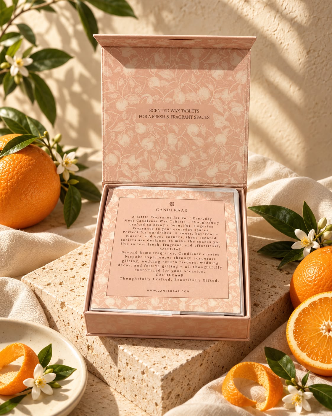 SOY WAX TABLET ( ZESTY DE'OR )
